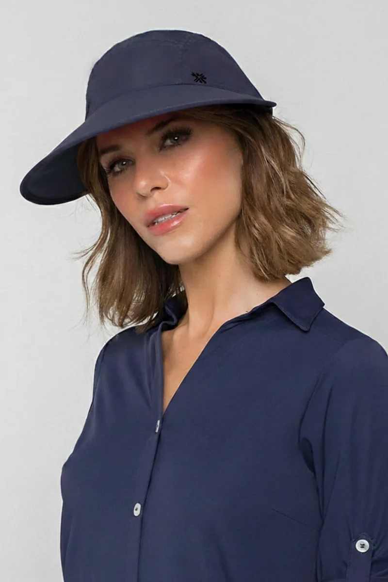 Visor Capri Colors Nac Fem Navy Blue UPF50+