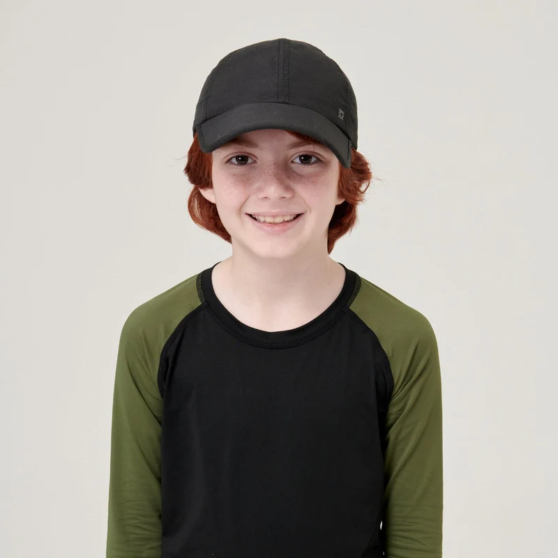 Cap Teens Colors Inf Black UPF50+