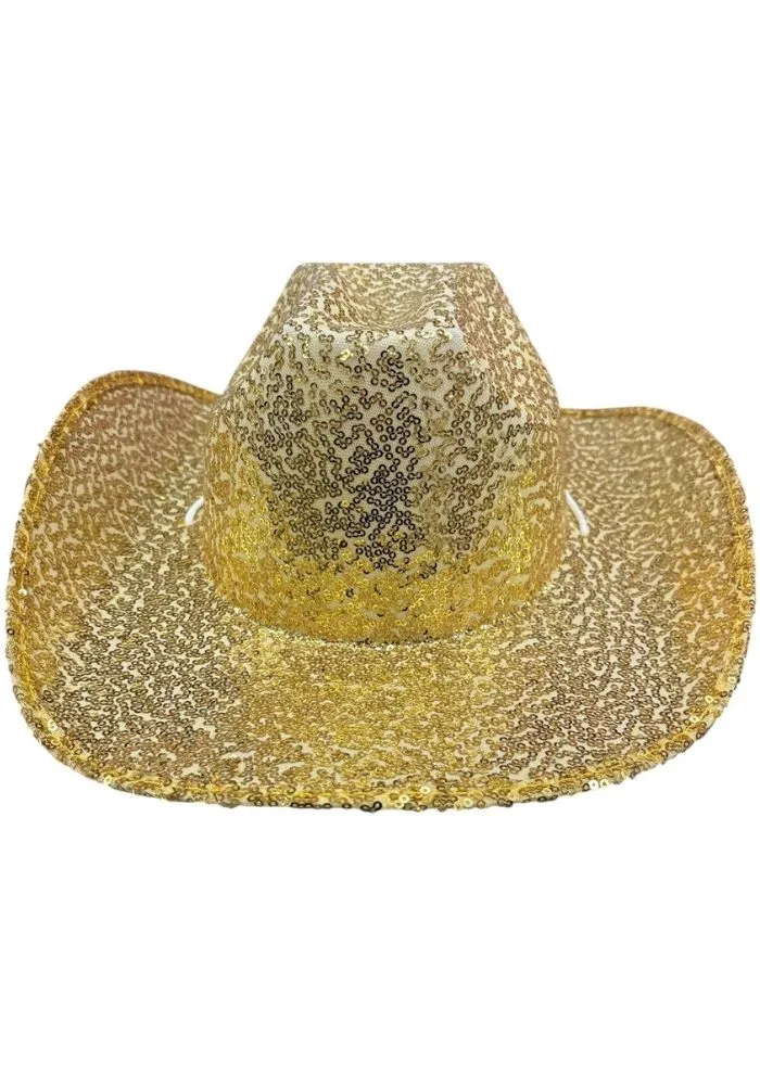 Cowboyhoed Glitter Goud