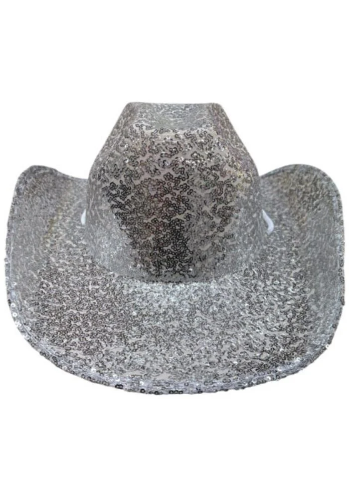 Cowboyhoed Glitter Zilver
