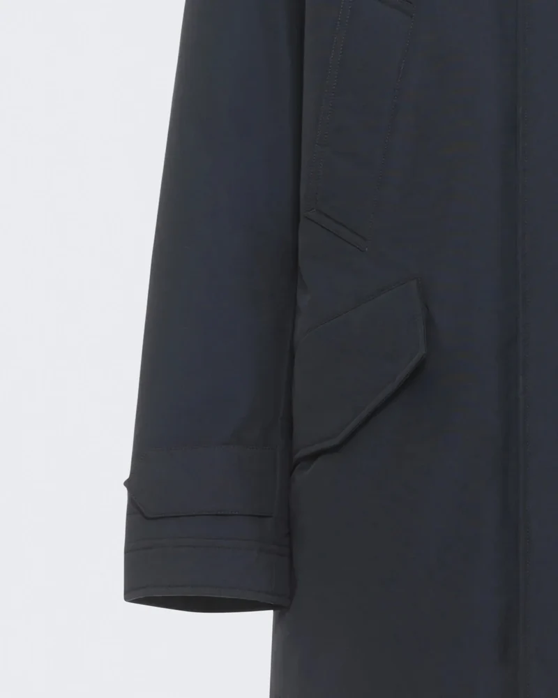 Heren Polar High Collar Parka Blauw