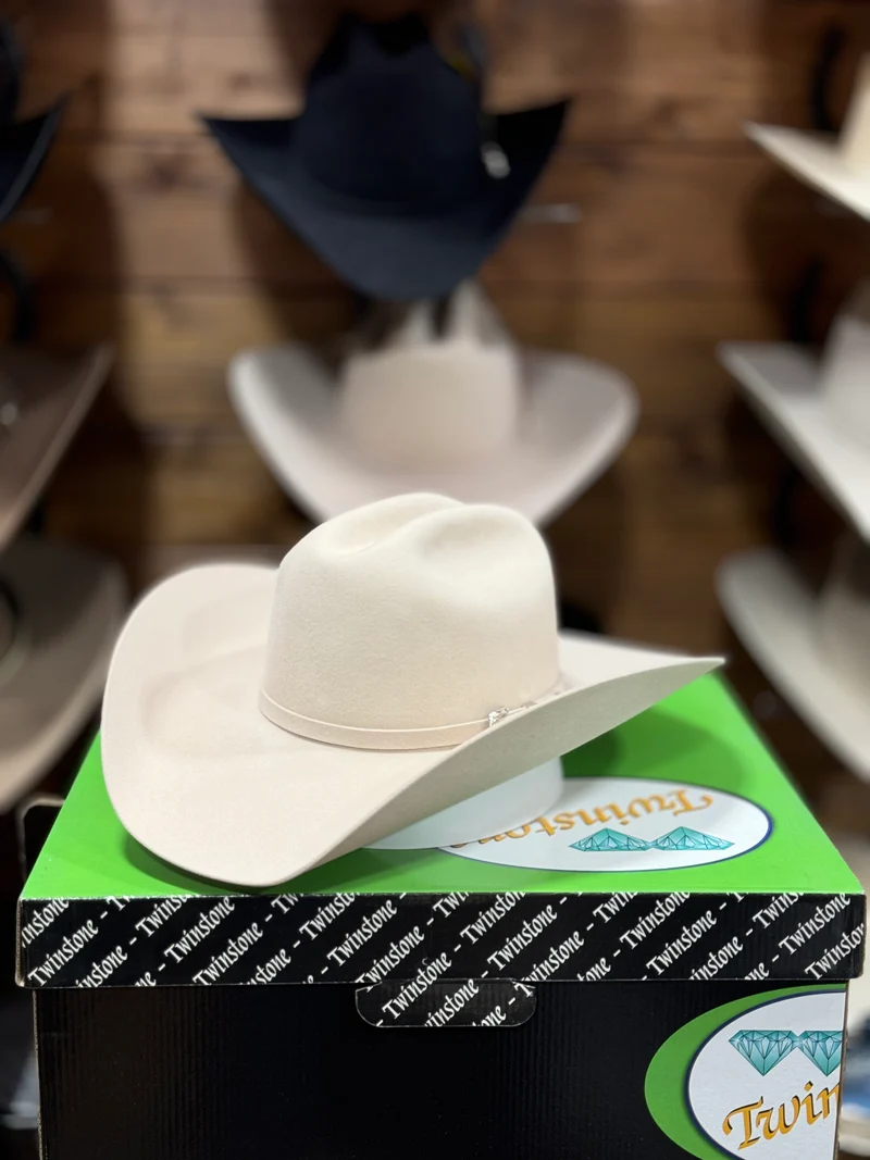Twinstone 6X Fur Felt Texas Belly Cowboy Hat
