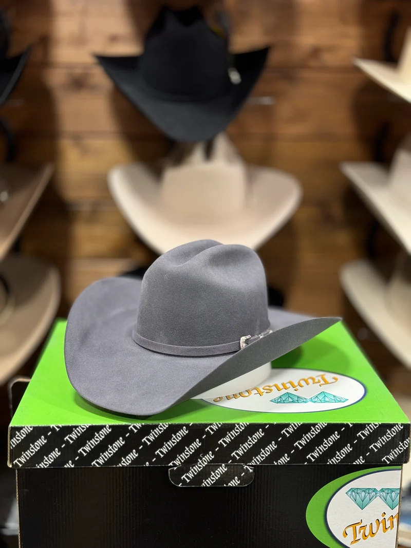Twinstone 6X Fur Felt Texas Steel Cowboy Hat