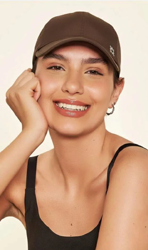 Beach Tennis Cap Brown UPF50+