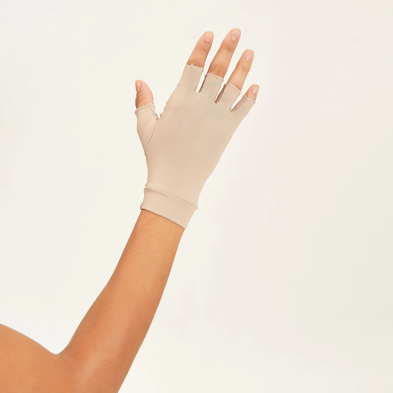 Short Gloves Anti-Aging Uni Chocolate UPF50+