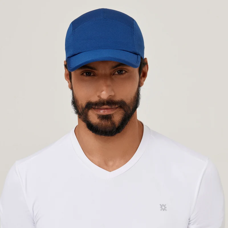 Cap Athletic Dry 2021 Masc Nav Yblue UPF50+