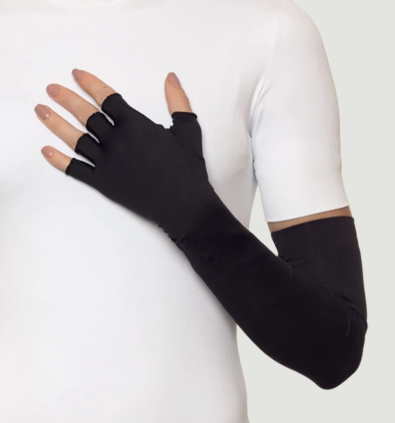 Extra lange handschoen Preto UPF50+
