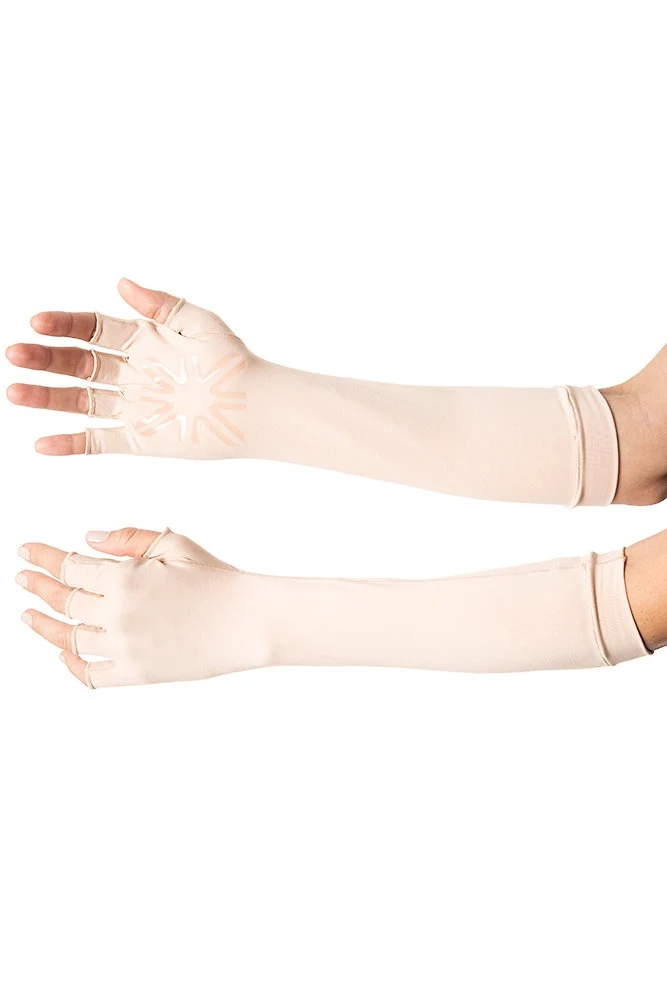 Long Gloves Uni Beige UPF50+