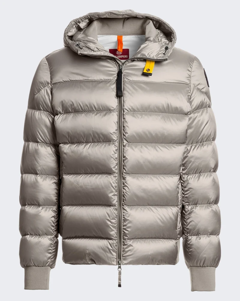 Heren Hooded bomberjack met capuchon Grijs