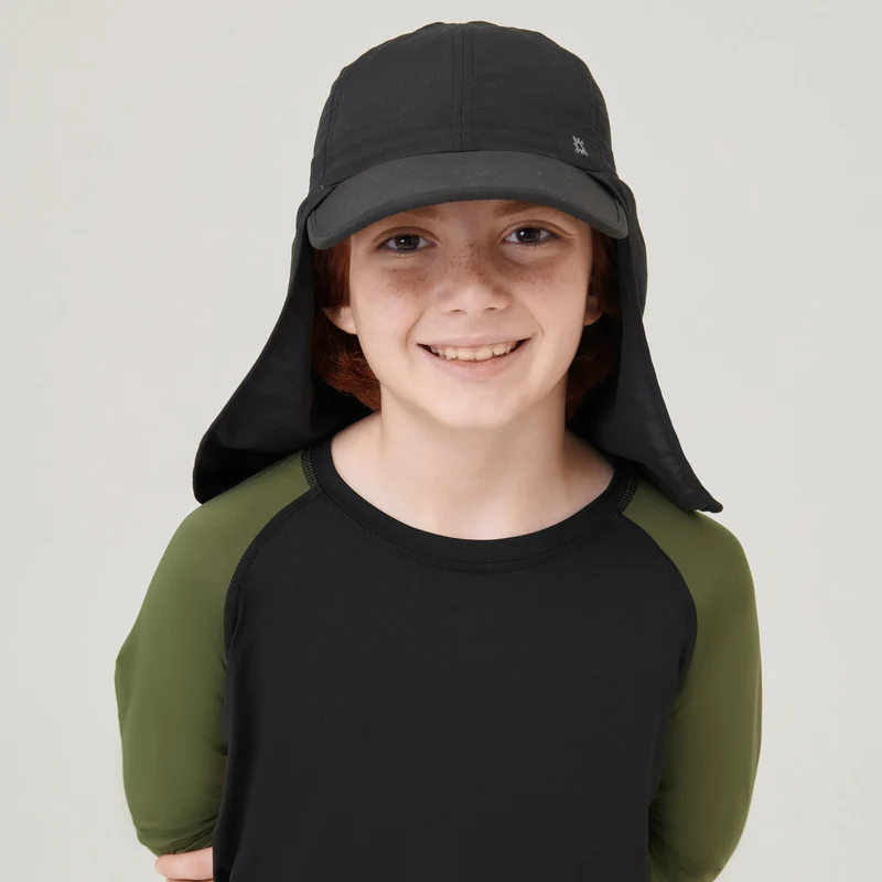 Cap Legionario Teens Inf Black UPF50+