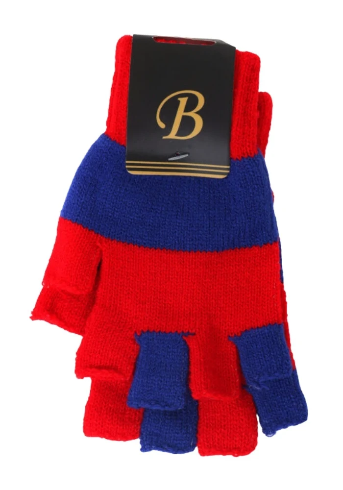 Vingerloze Handschoentjes Rood/Blauw