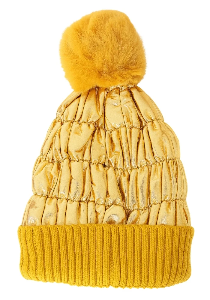 Ski Muts Metallic Goud