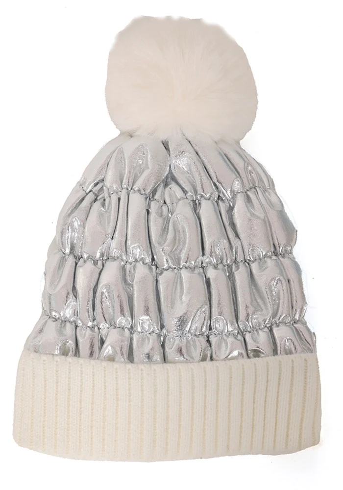 Ski Muts Metallic Zilver