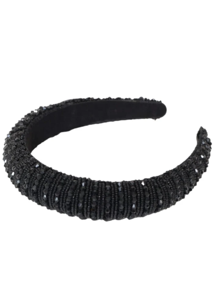 Haarband Glitter Zwart