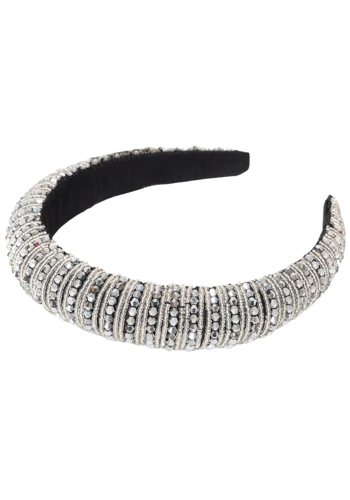 Haarband Glitter Zilver