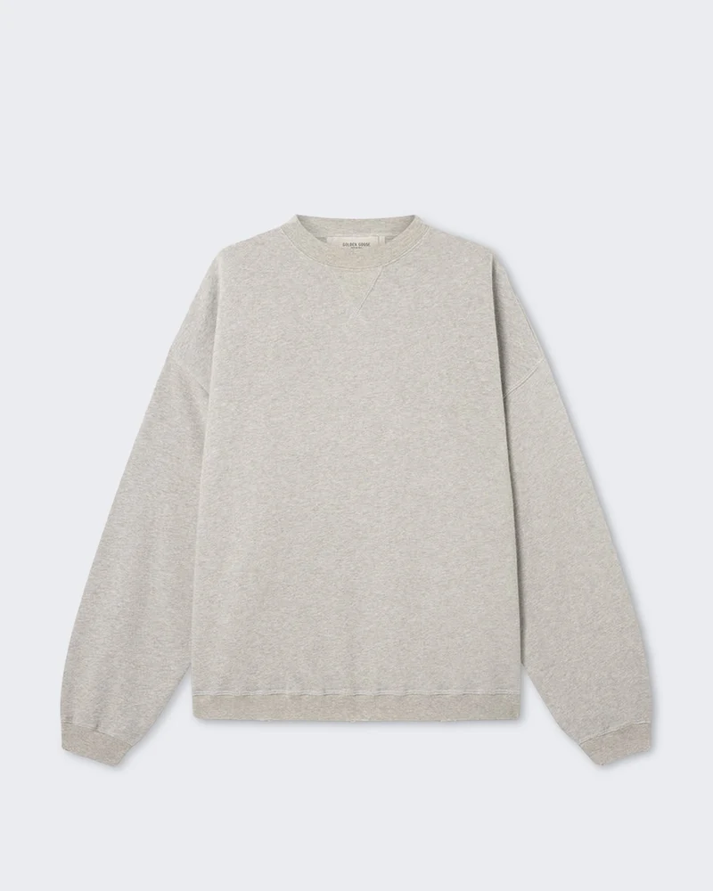 Dames Grijze sweater met ronde hals Grijs