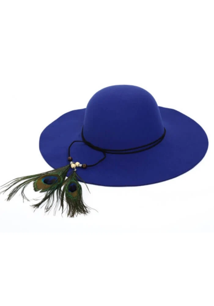 Blauwe Hoed Pauw Luxe