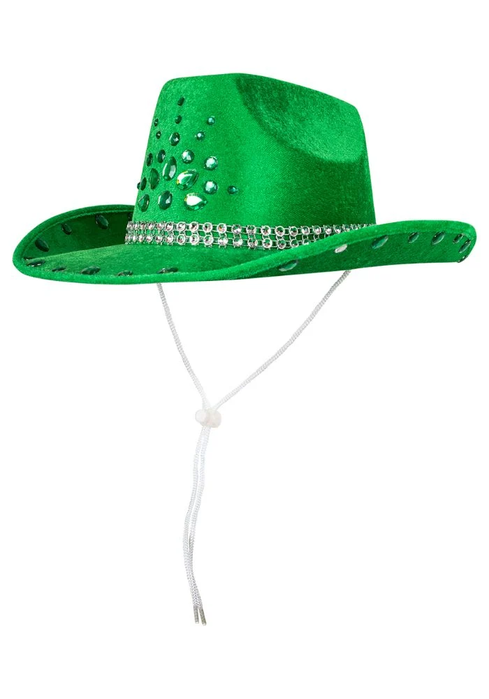 Cowboyhoed Groen Met Diamond