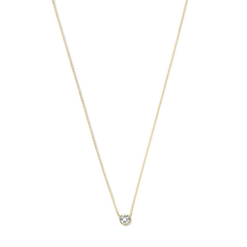 Violet Hamden Venus 925 Sterling Zilveren Gold Plated Ketting met Geboortesteen VH340010-JUN