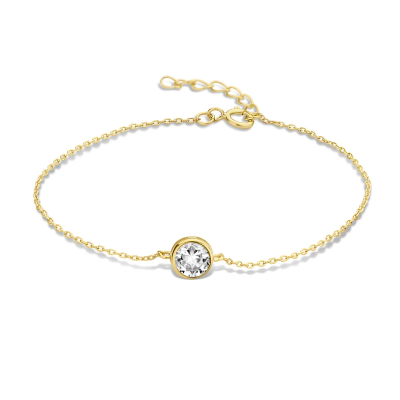 Violet Hamden Venus 925 Sterling Zilveren Gold Plated Armband met Geboortesteen VH320010-OCT