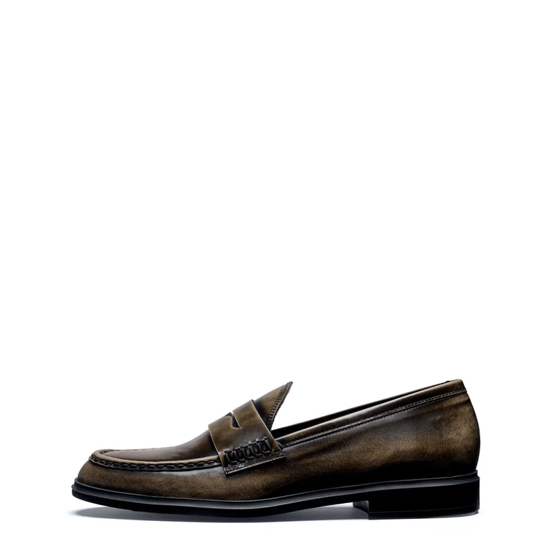 Isabel Bernard Vendôme Blandine mokka loafers van spazzolato leer IB51015-639-36