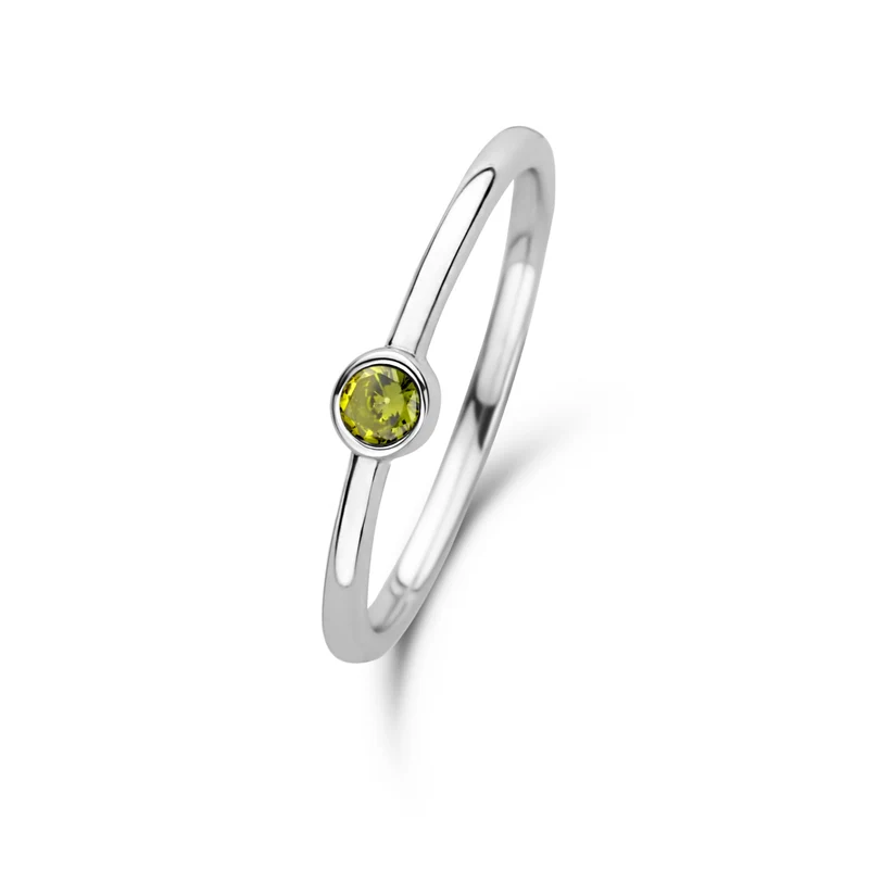 Violet Hamden Venus Zilveren Ring Met Geboortesteen VH330007AUG-60