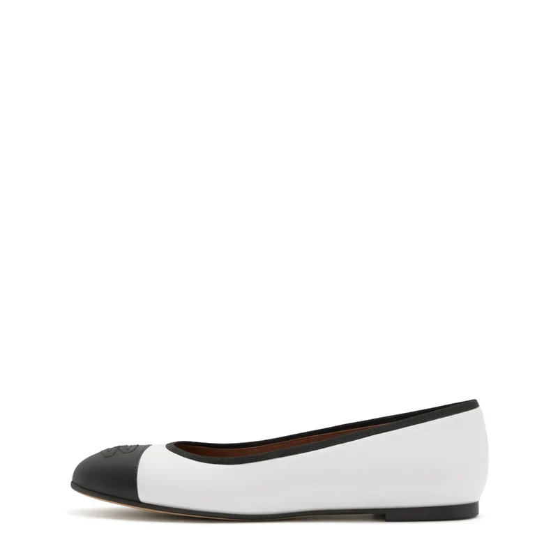 Isabel Bernard Vendôme Ynes Witte Kalfsleren Ballerinas IB51011-071-36