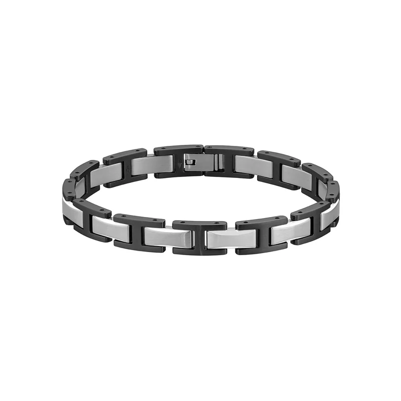 Hugo Boss Roestvrij Staal Zwarte Heren Schakelarmband HBJ1580794