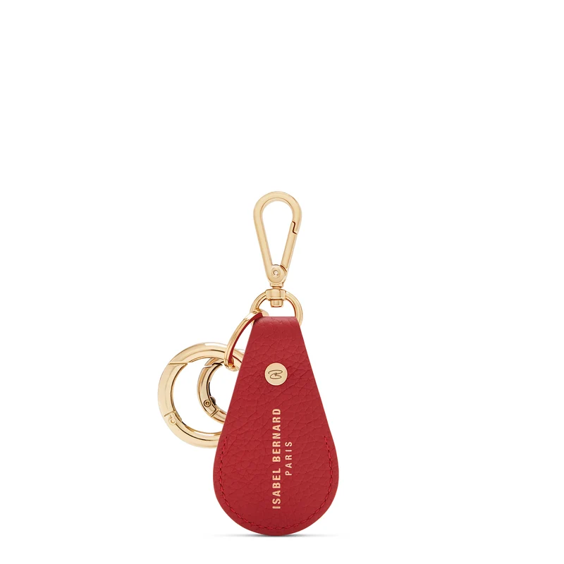 Isabel Bernard Honoré Filou Rood Kalfsleren Airtag Sleutelhanger IB66000-050