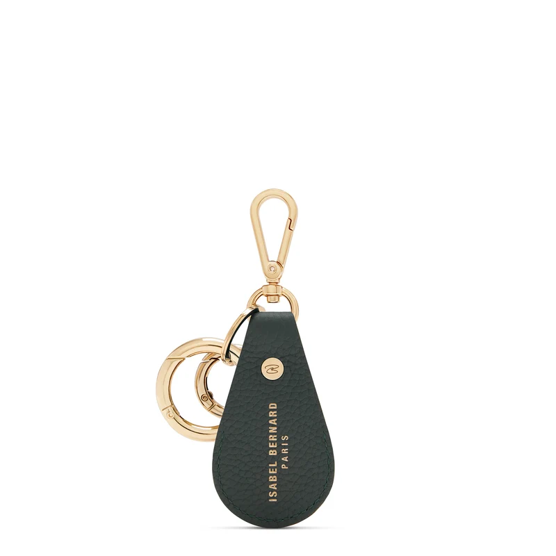 Isabel Bernard Honoré Filou Groene Kalfsleren Airtag Sleutelhanger IB66000-061