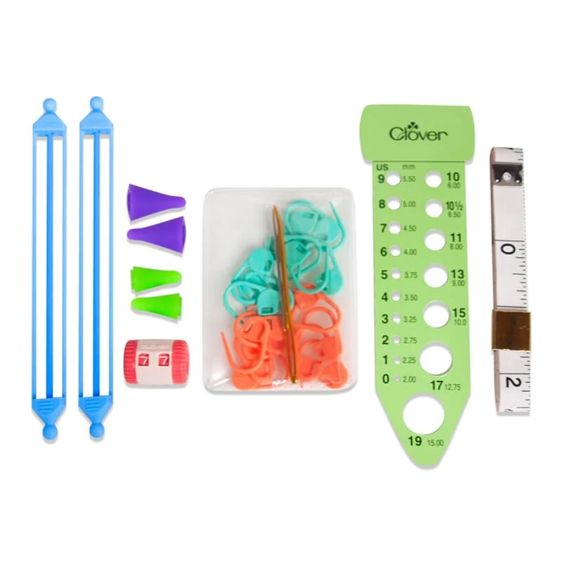 clover gebreide mate accessoires set