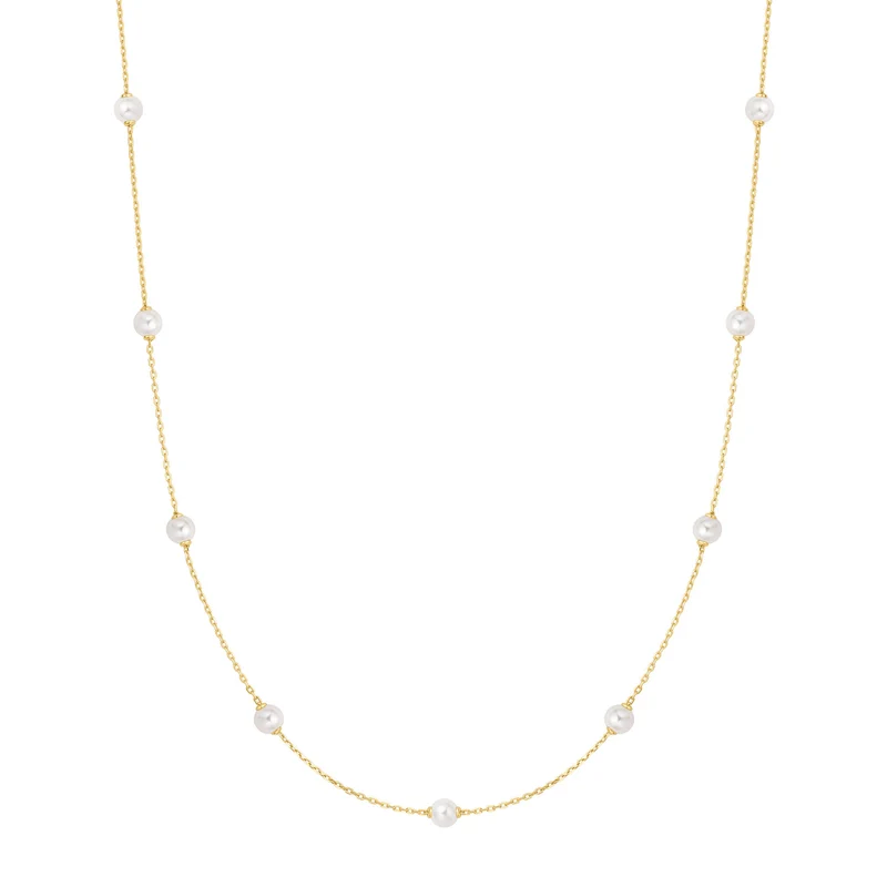 Ania Haie Miss Dainty Gold Coloured Pearl Necklace AH-N065-03G