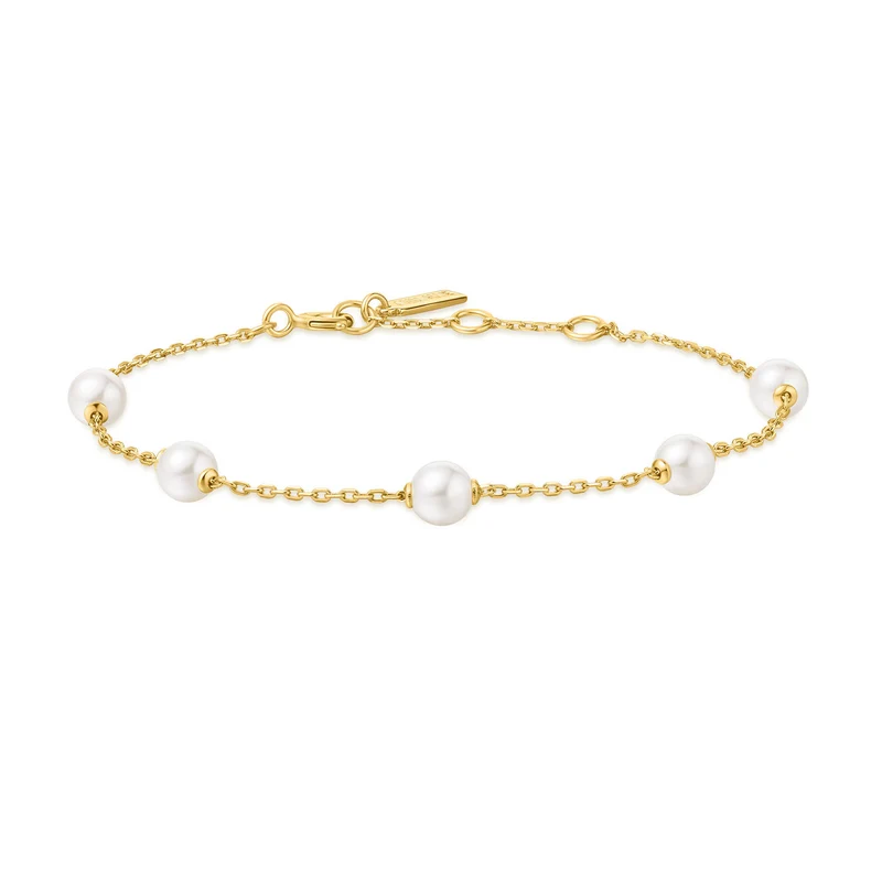 Ania Haie Miss Dainty Goudkleurige Parel Armband AH-B065-01G