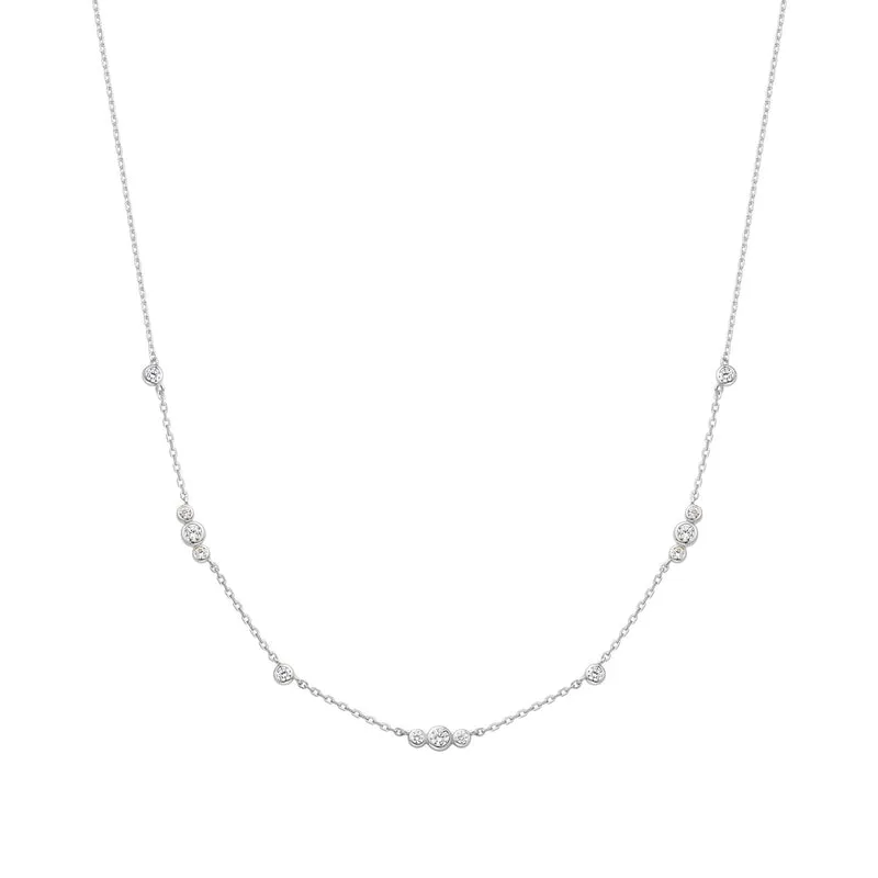 Ania Haie Miss Dainty 925 Sterling Silver Zirconia Necklace AH-N065-04H