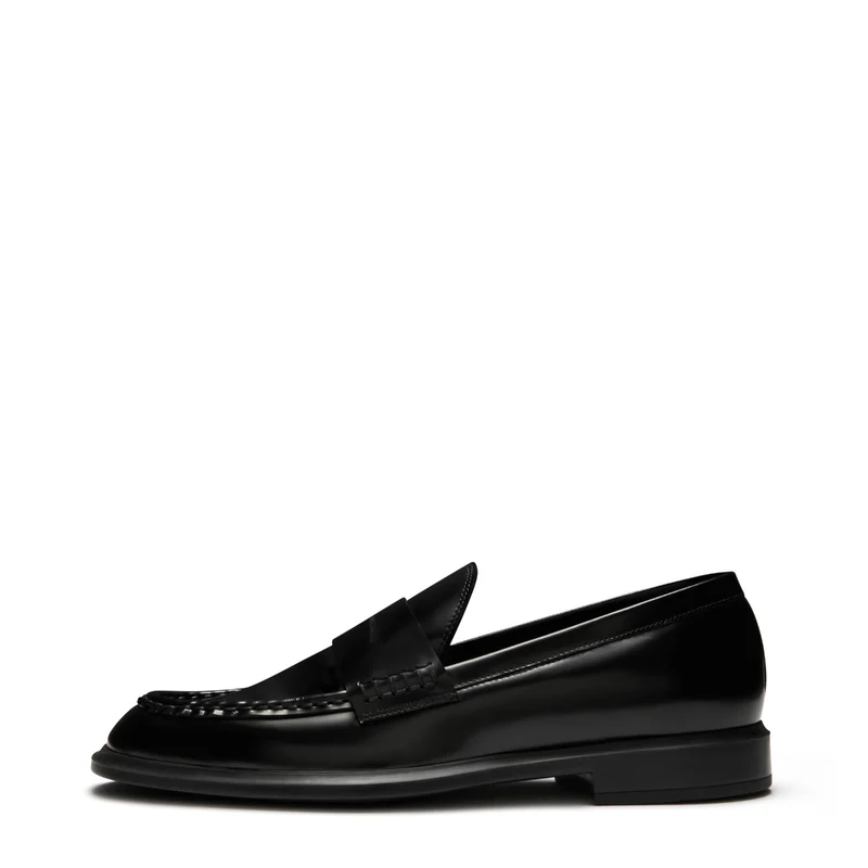 Isabel Bernard Vendôme Blandine Zwarte spazzolato Leren Loafers IB51015-601-37