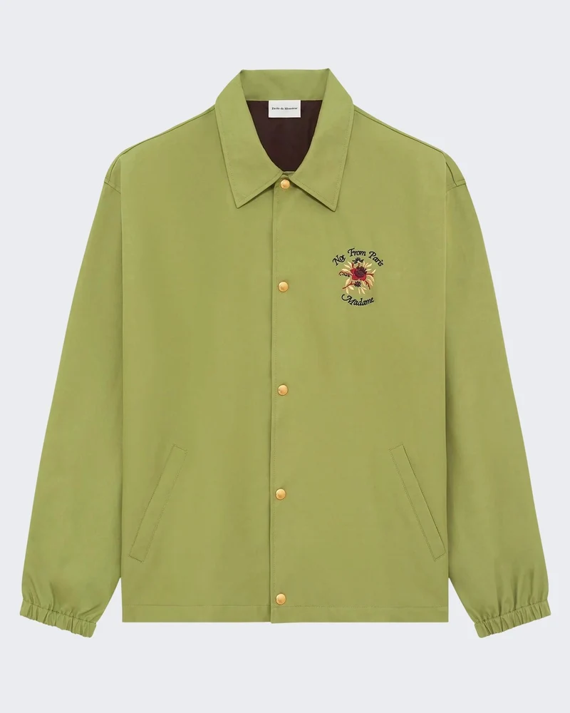 Drole De Monsieur Heren Veste Slogan Rose Groen jas