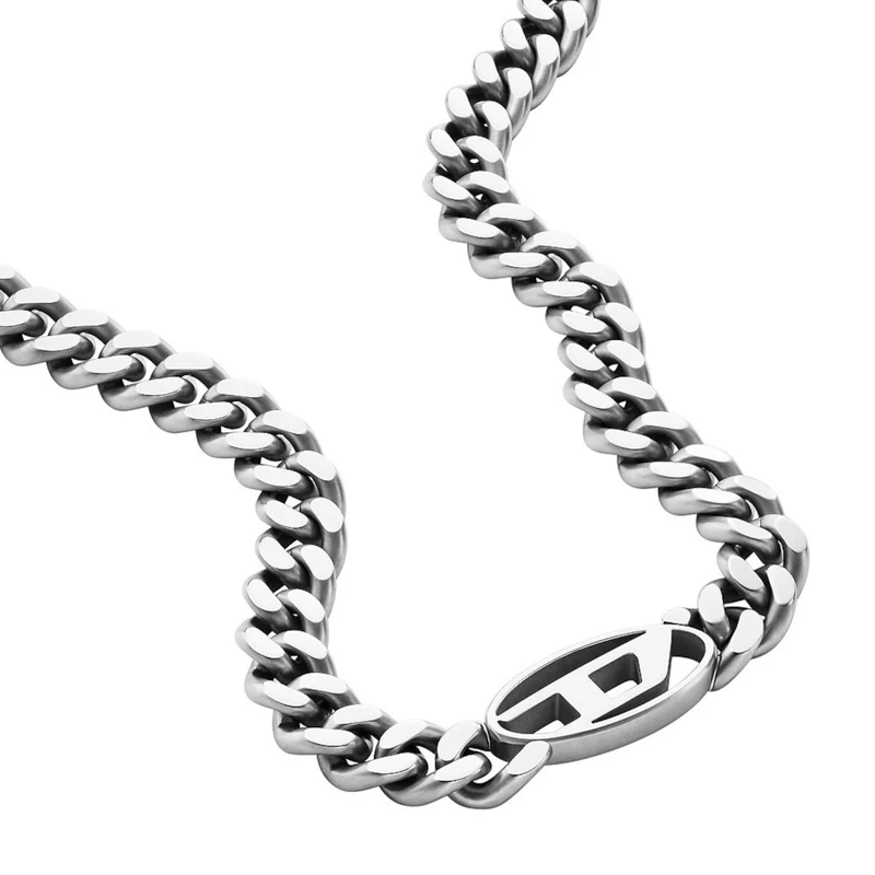 Diesel Steel Silver-coloured Necklace DX1433040