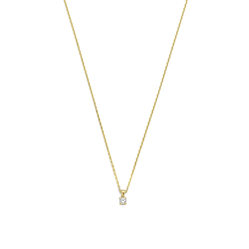 Isabel Bernard De la Paix Celesse 14 karaat gouden collier | diamant 0.07 ct | IBD350002