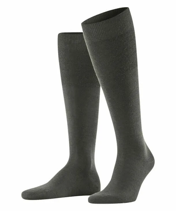 FALKE Airport Heren Kniekous 15435 7155 green mel.
