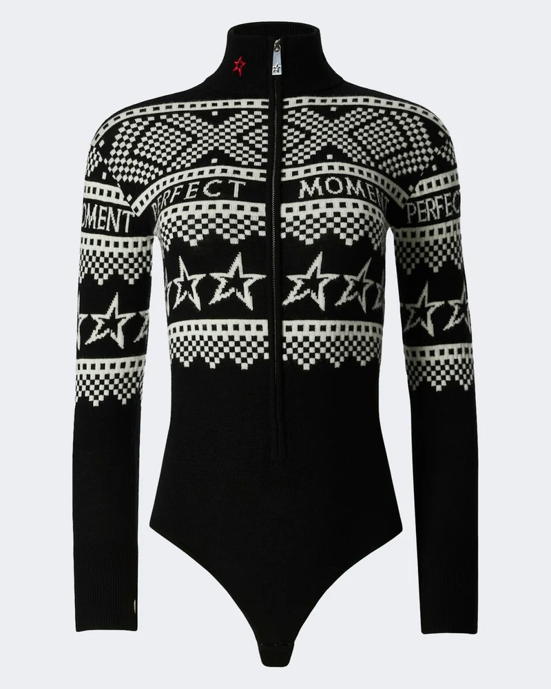 Dames Holiday body met zwart-wit patroon