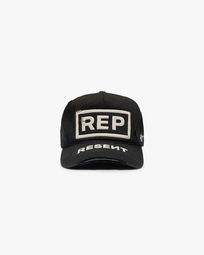 Represent X 47 Resent Cap - Washed Black