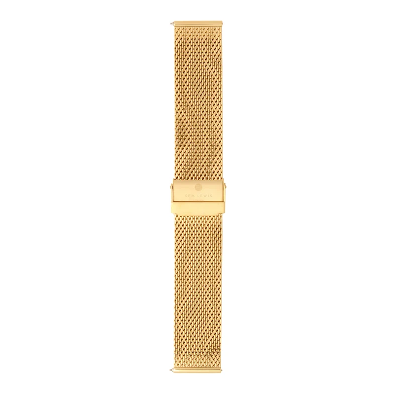 Sem Lewis Metropolitan Strap 24mm Goudkleurig SL620022