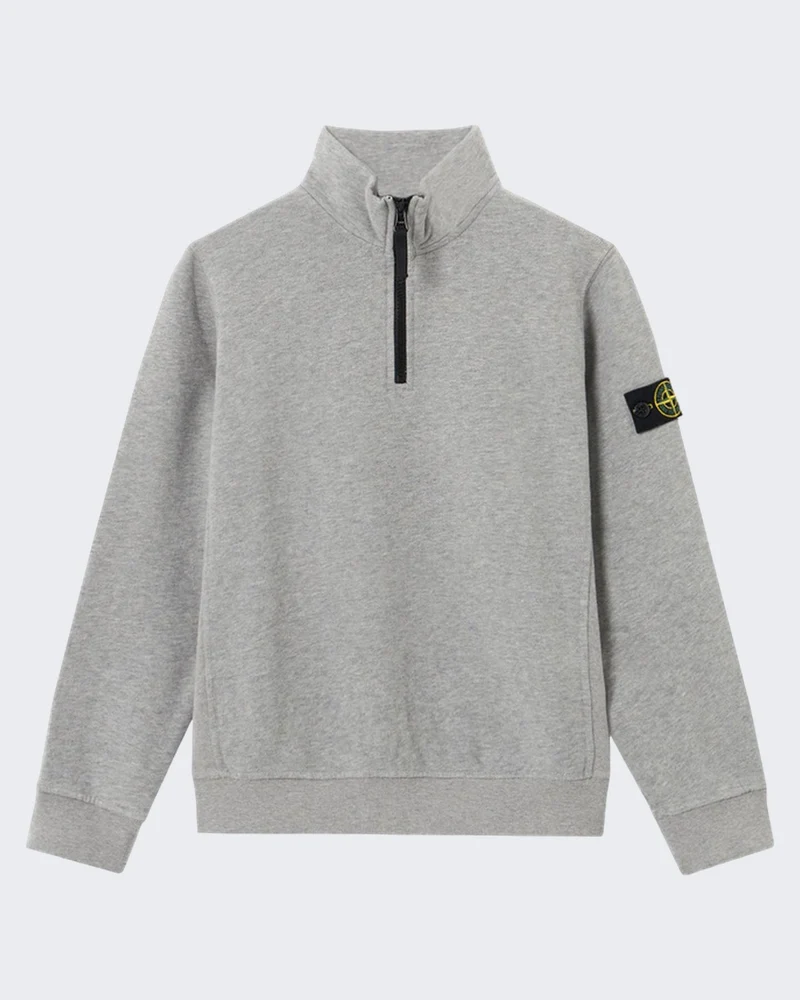 Stone Island Kids Haf-Zip Sweater Grijs