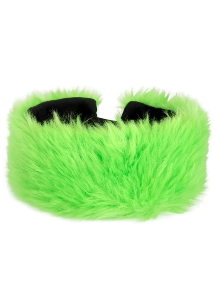 Hoofdband Pluche Groen