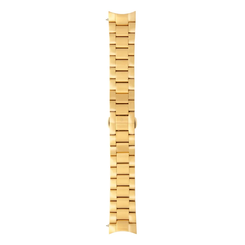 Sem Lewis Metropolitan stalen horlogeband 24 mm goudkleurig SL620026
