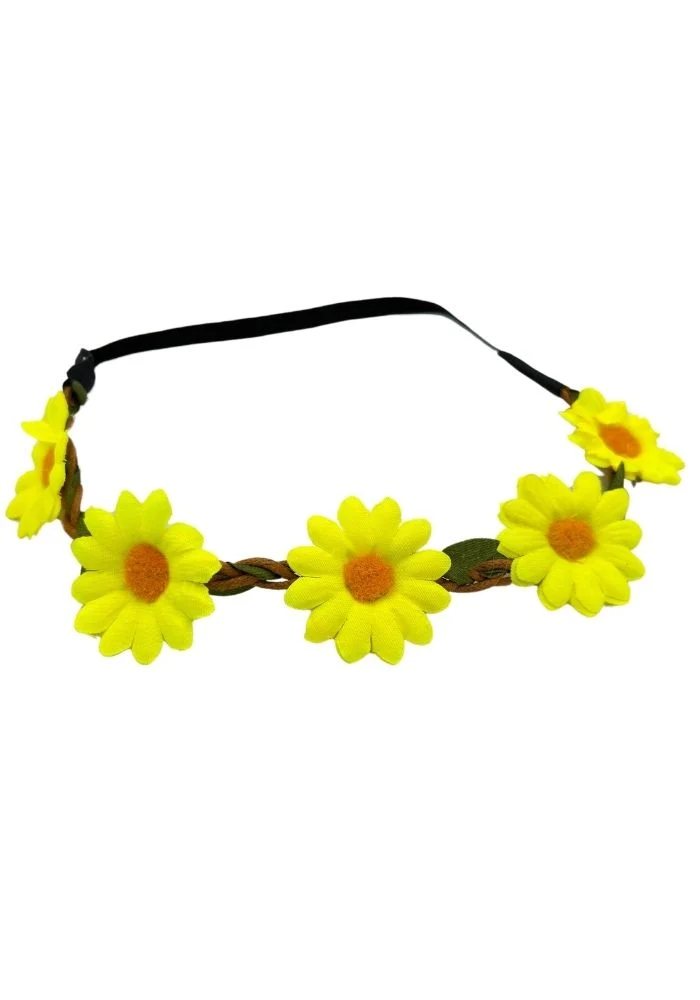 Haarbandje Bloemen Geel
