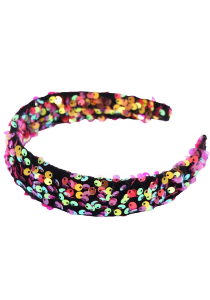 Haarband Pailletten Rood/Roze