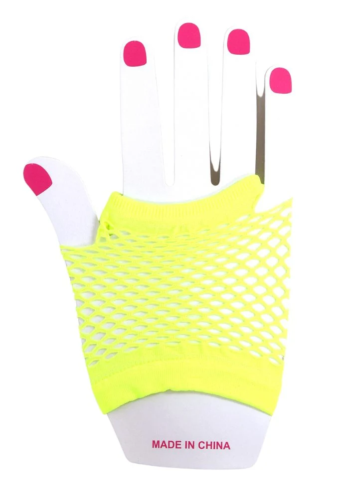 Handschoentjes Netje Geel Klein