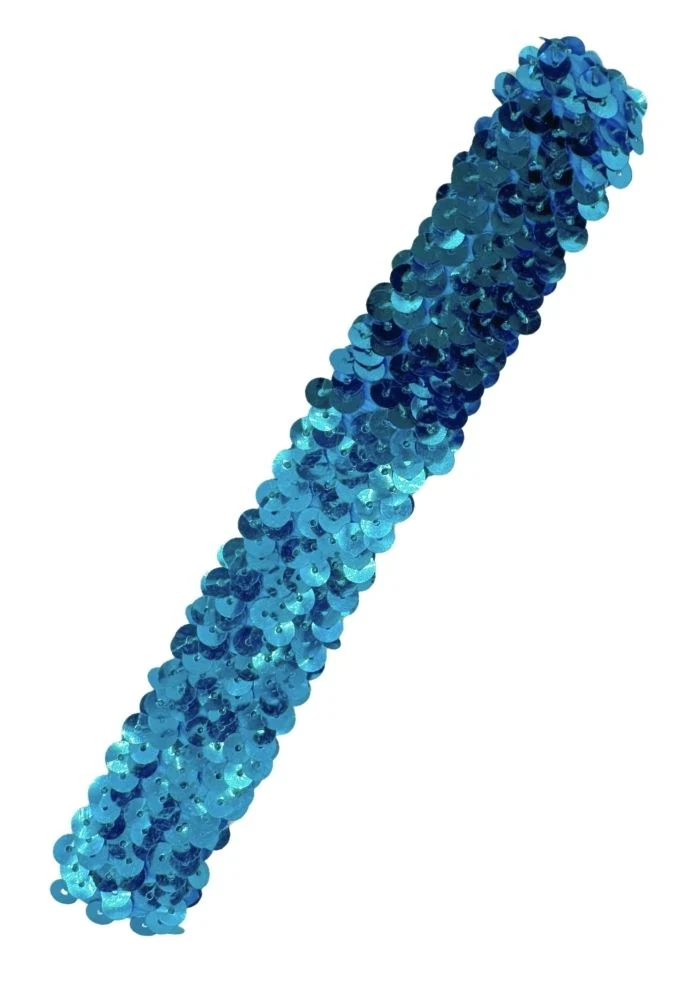 Haarband Pailletten Turquoise