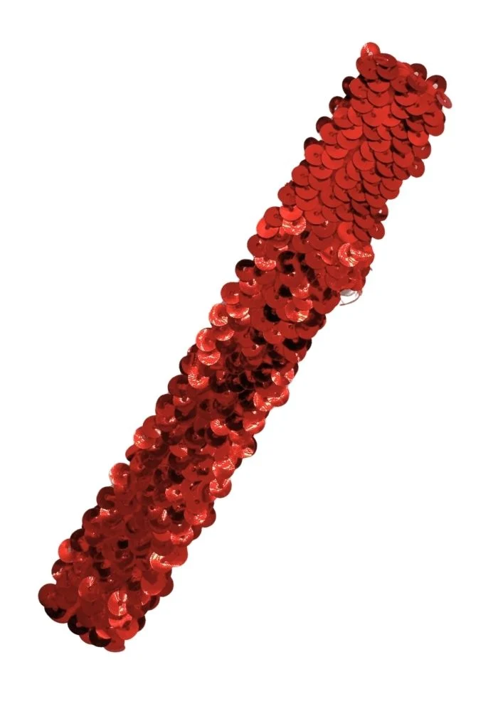 Haarband Pailletten Rood